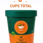 مرق عظام اللحم البقري العضوي 6x | 350 مل