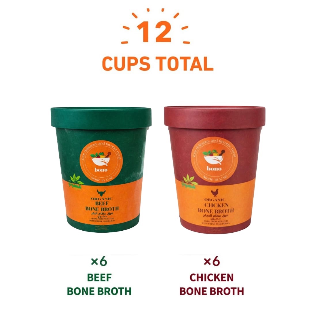 Organic Beef and Chicken bone broth – 12 pack | 350ml