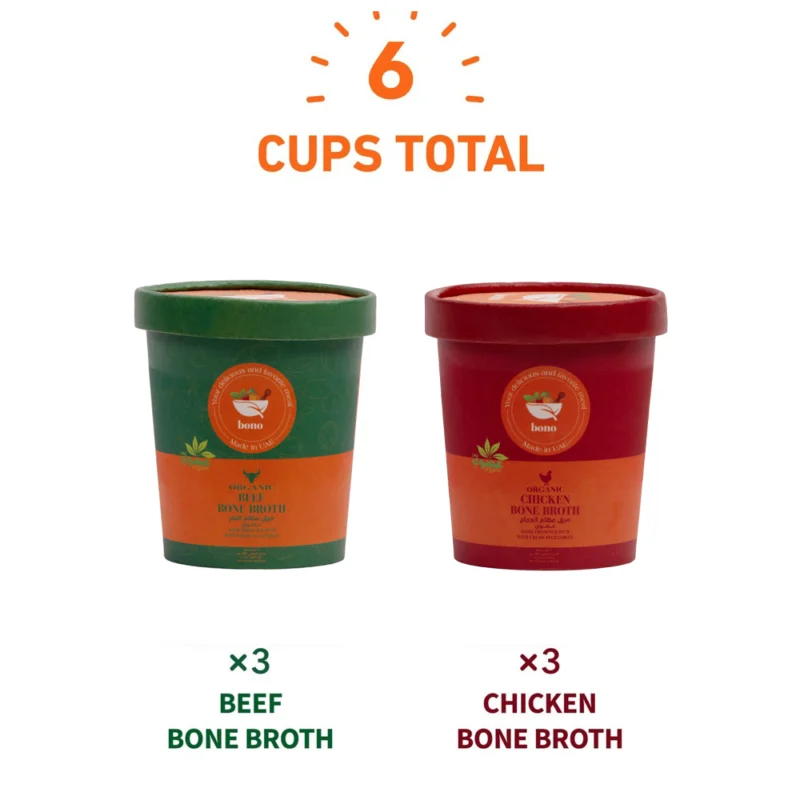 Organic Beef and chicken bone broth – 6 pack | 350ml